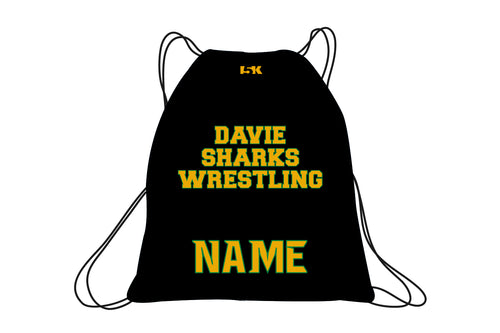 Davie Sharks Wrestling Sublimated Drawstring Bag