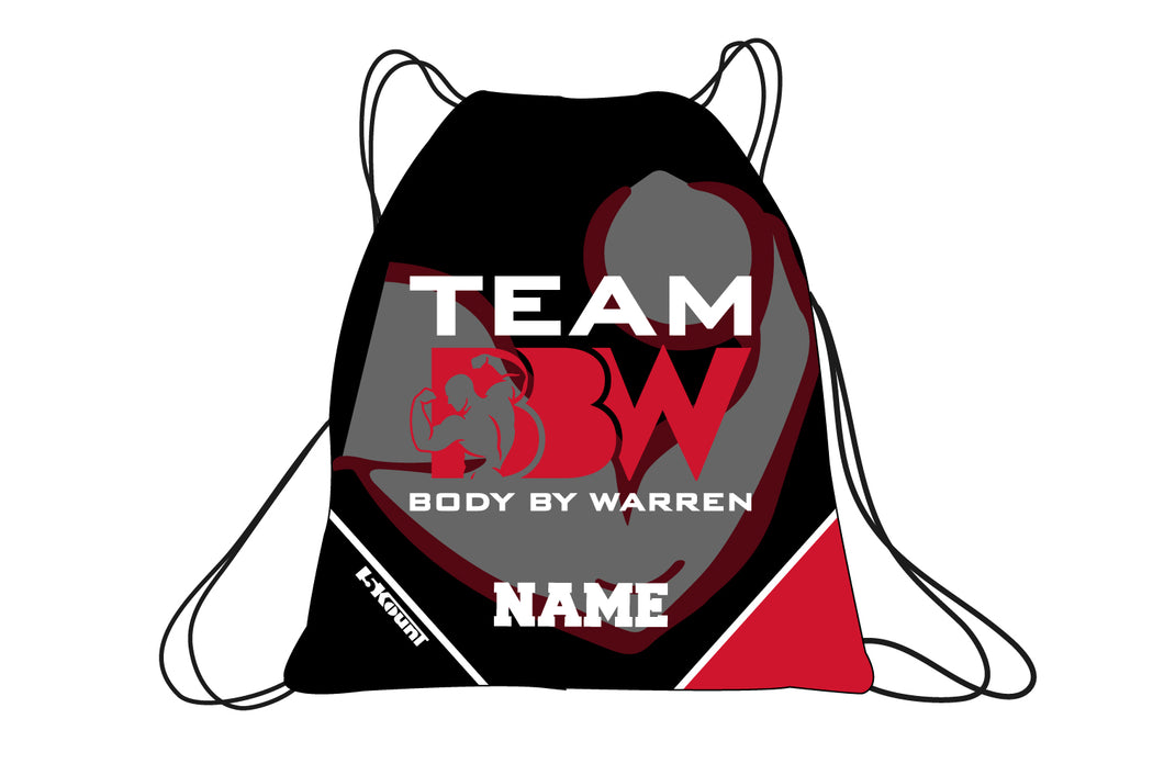 Body By Warren Sublimated Drawstring Bag
