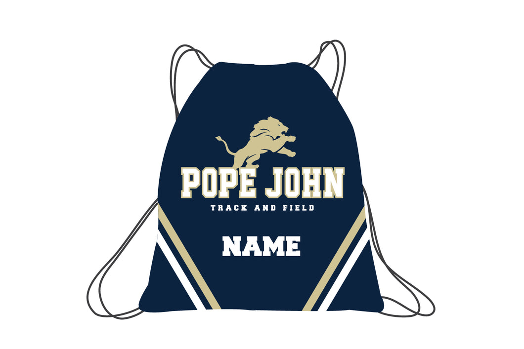 Pope John Track & Field Sublimated Drawstring Bag