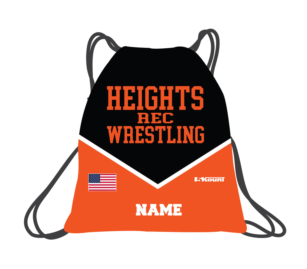 Hasbrouck Heights Wrestling Sublimated Drawstring Bag