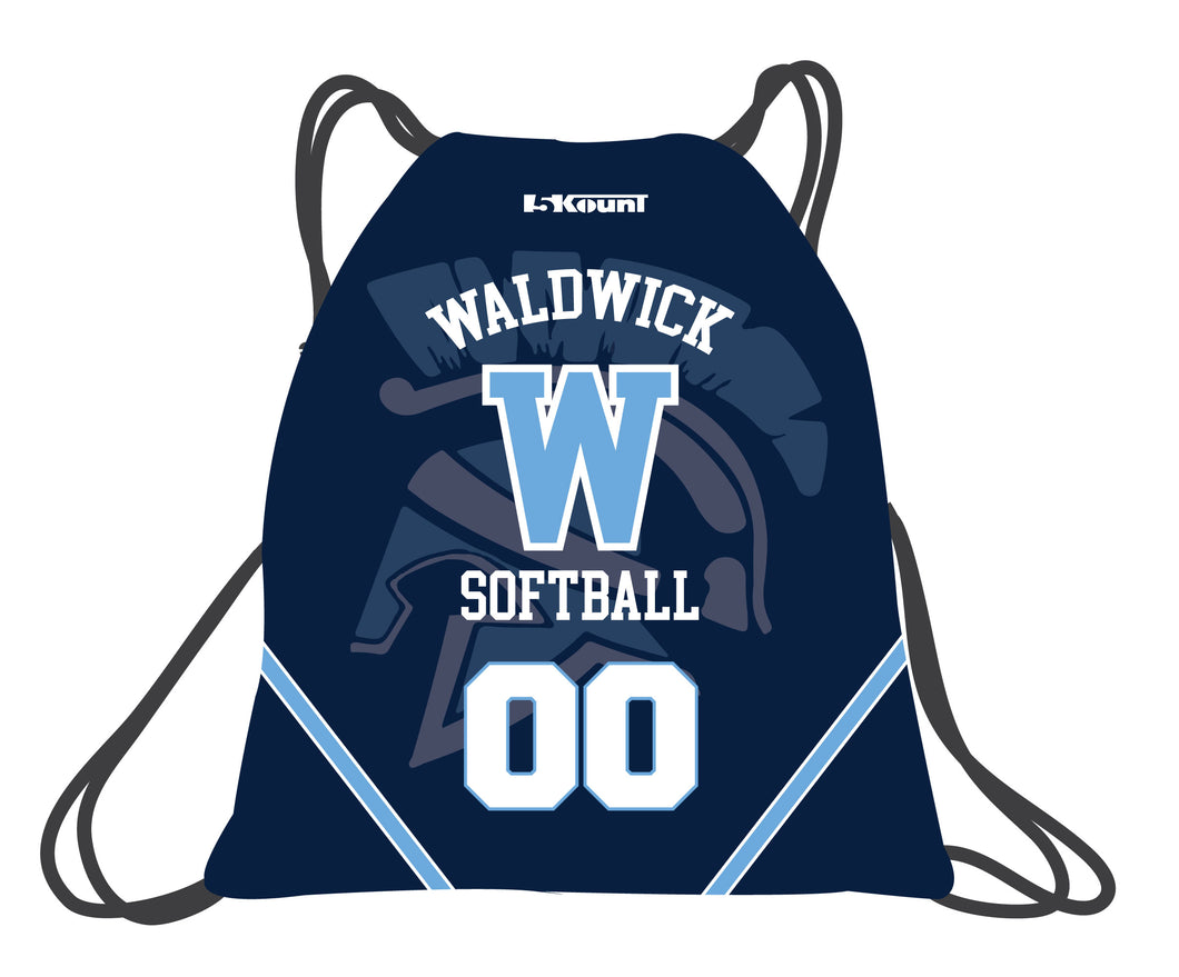 Waldwick Softball Sublimated Drawstring Bag