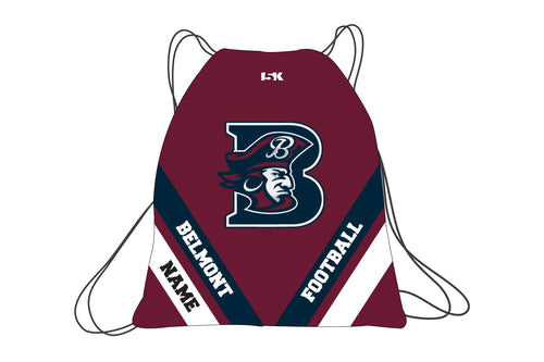 Belmont Marauders Football Sublimated Drawstring Bag