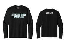 Plymouth South Wrestling Dryfit Performance Long Sleeve Tee - Black