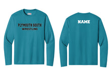 Plymouth South Wrestling Dryfit Performance Long Sleeve Tee - Teal