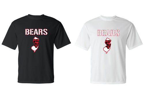 Bergenfield Bears Dryfit Performance Tee - Black/White