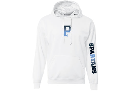 Paramus Basketball Dry Fit Hoodie Design 1 - White