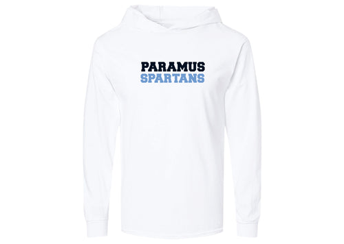 Paramus Basketball Cotton Hooded T-Shirt - Design 2 (White)