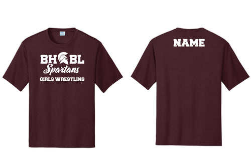 BHBL Wrestling Dryfit Performance Tee - Maroon