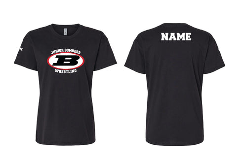 Boonton Wrestling Cotton Women's Crew Neck Tee - Black