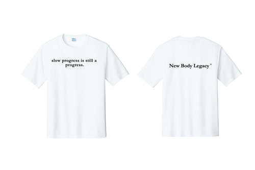 New Body Legacy Port&Co Dryfit Performance Tee - White (Design 3)