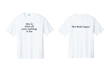 New Body Legacy Port&Co Dryfit Performance Tee - White (Design 4)