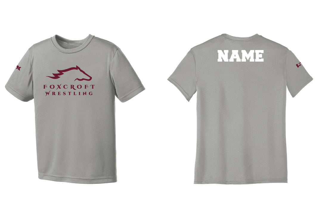 Foxcroft Wrestling Dryfit Performance Tee - Grey