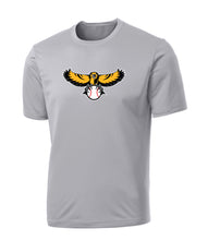 Oradell Baseball Dryfit Performance Tee Alternate Logo - Gray