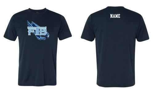 Falcons Baseball Dryfit Performance Tee - Design 1 (Navy)