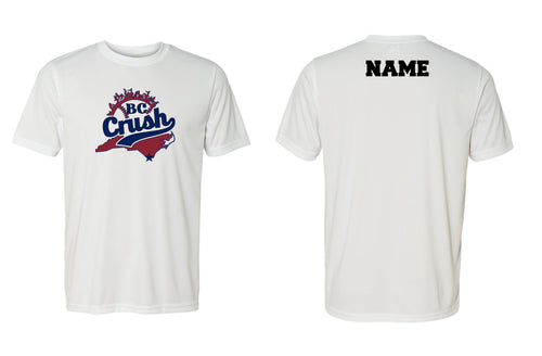 BC Crush Softball Dryfit Performance Tee - White