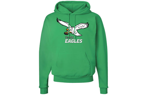 Truzz Eagles Cotton Hoodie - Kelly Green