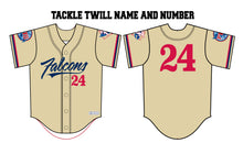 Falcons Baseball Sublimated Game Jersey - Sand