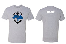 Hall Titans Football Cotton Crew Tee - Grey