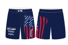 USA Patriot Collection Sublimated Strength Honor Pride Shorts - Navy