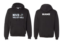 NVD Volleyball Cotton Hoodie Design 2 - Black