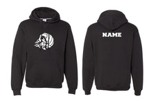 NVD Volleyball Cotton Hoodie Design 1 - Black