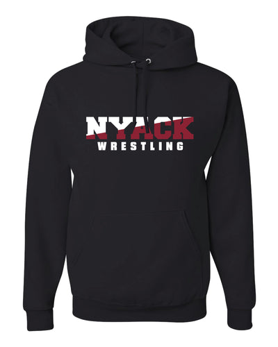 Nyack Wrestling Cotton Hoodie - Black