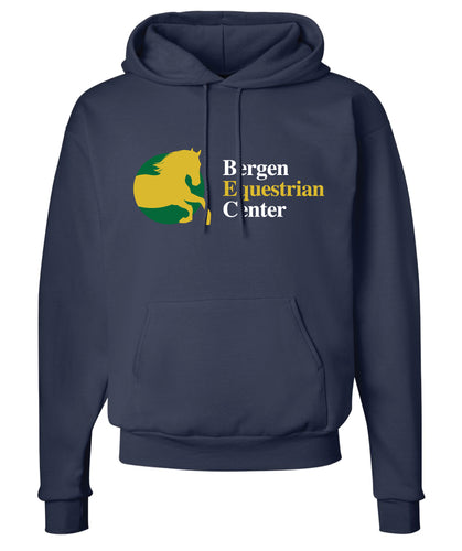 Bergen Equestrian Cotton Hoodie - Navy
