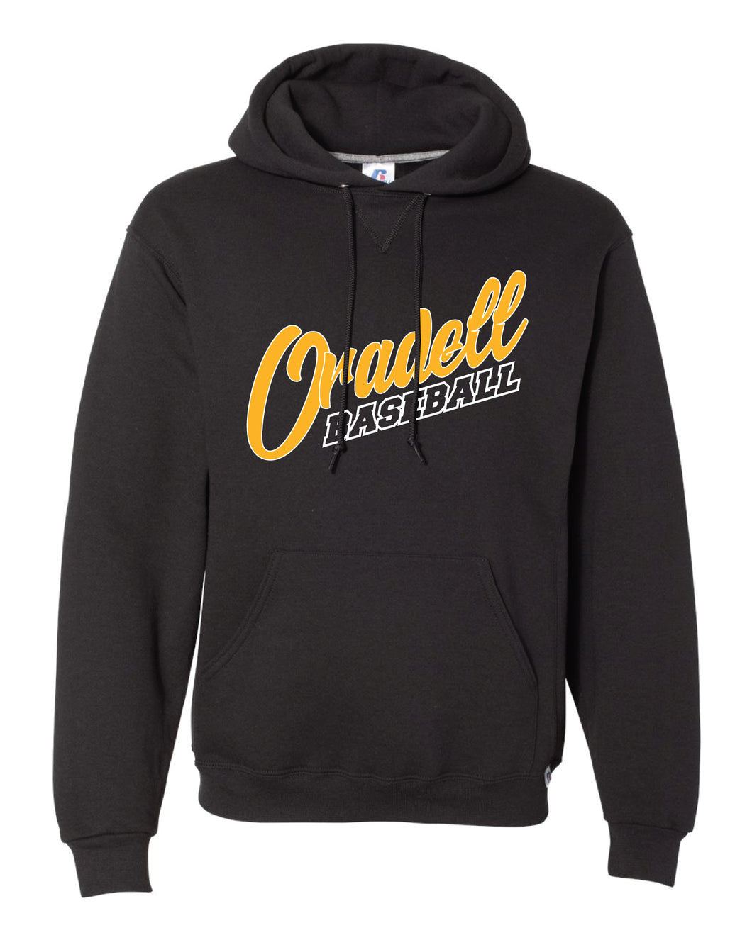 Oradell Baseball Russell Athletic Cotton Hoodie - Black