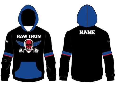 Raw Iron Wrestling Sublimated Hoodie - Black