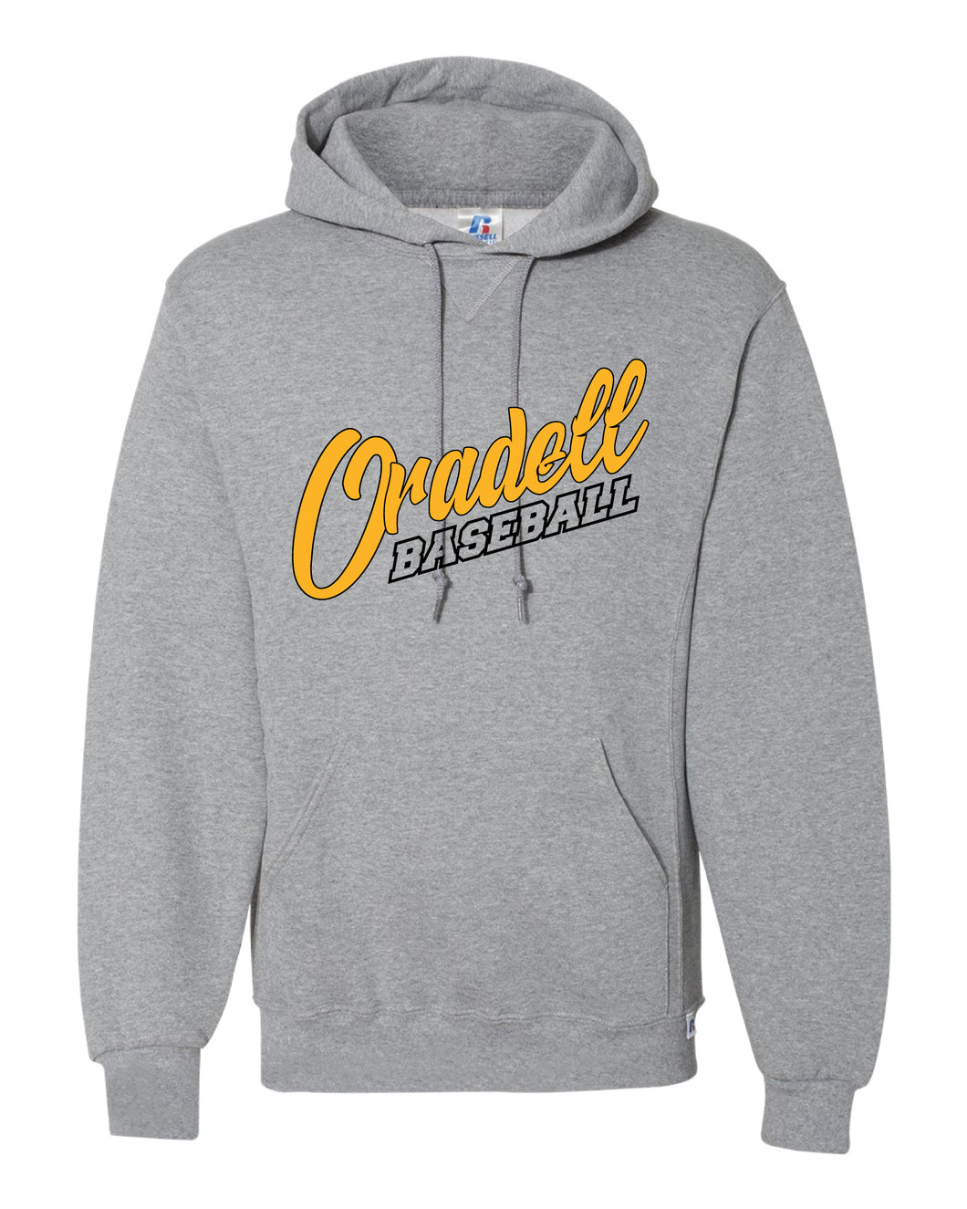 Oradell Baseball Russell Athletic Cotton Hoodie - Gray