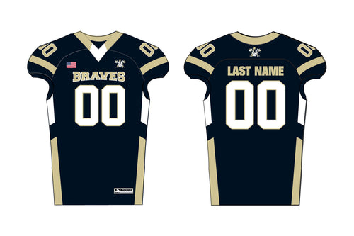 Braves Football Sublimated (Home) Jersey - Navy