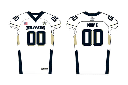 Braves Football Sublimated (Away) Jersey - White