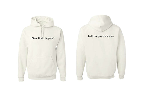 New Body Legacy Jerzees PolyCotton Hoodie - White (Design 1)