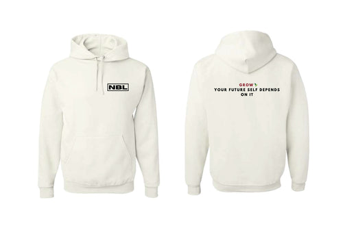New Body Legacy Jerzees PolyCotton Hoodie - White (Design 3)