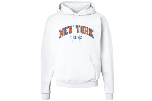 Truzz Knicks Cotton Hoodie - White