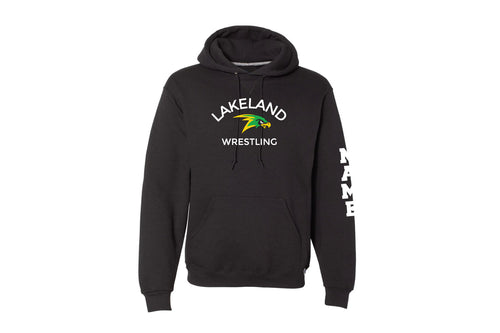 Lakeland Wrestling Cotton Hoodie - Black