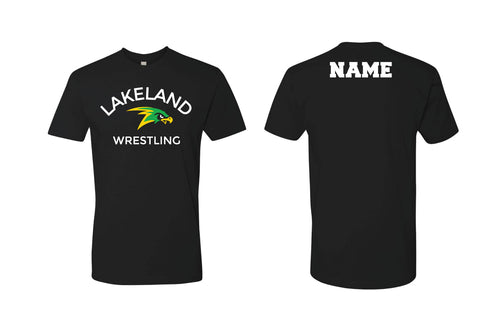 Lakeland Wrestling Cotton Crew Tee - Black