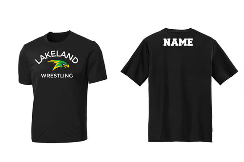 Lakeland Wrestling Dryfit Performance Tee - Black