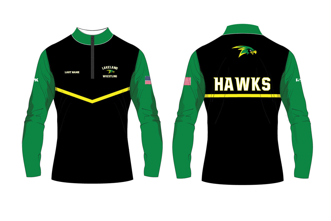 Lakeland Wrestling Sublimated Quarter Zip - Design 2