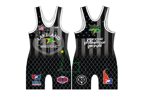 Lakeland Wrestling Sublimated Men's Singlet - Design 1