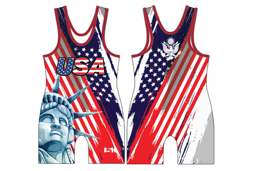 USA Patriot Collection Wrestling Sublimated Liberty Singlet