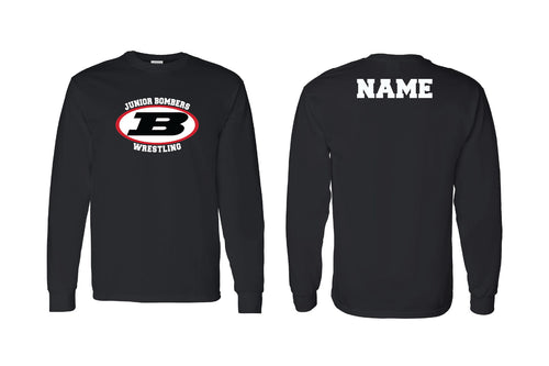 Boonton Wrestling Cotton Crew Long Sleeve Tee - Black