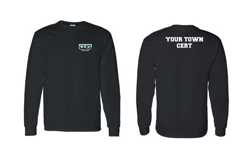 CERT Response Team Cotton Long Sleeve Shirt - Black