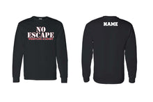No Escape Wrestling Academy Longsleeve Cotton Tee - Black