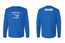 AuSable Patriots Football Cotton Long Sleeve Shirt - Royal