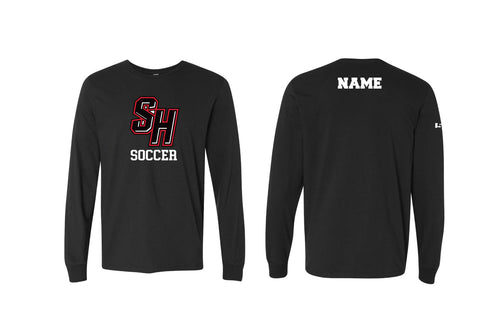 Sleepy Hollow Soccer DryFit Long Sleeve Shirt - Black (Design 1)