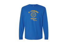 St. Athanasios Volleyball Cotton Long Sleeve Shirt - Royal