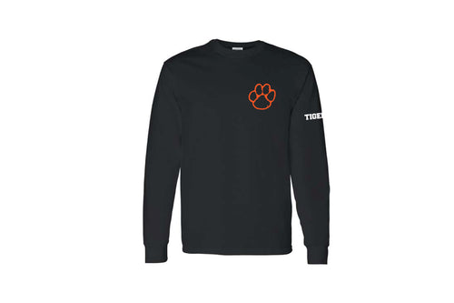 Hackettstown Football Cotton Long Sleeve Shirt - Black