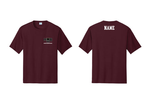 Masterful Mechanics Baseball Cotton Crew Tee - Maroon (Design 2)
