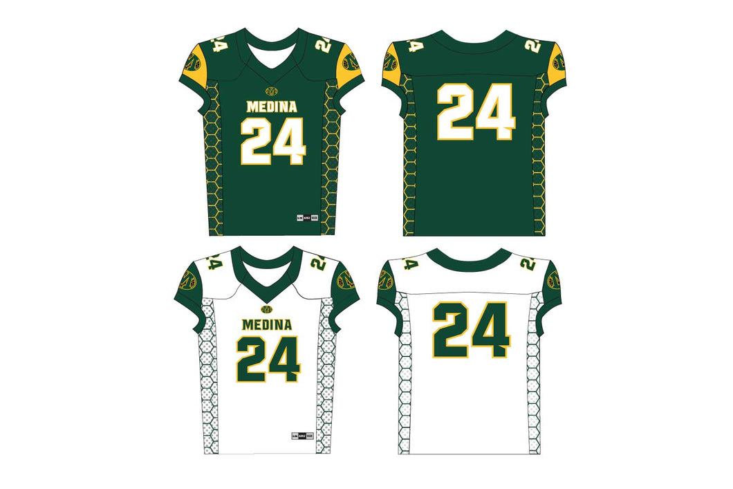 Medina Football Sublimated Reversible Game Jersey